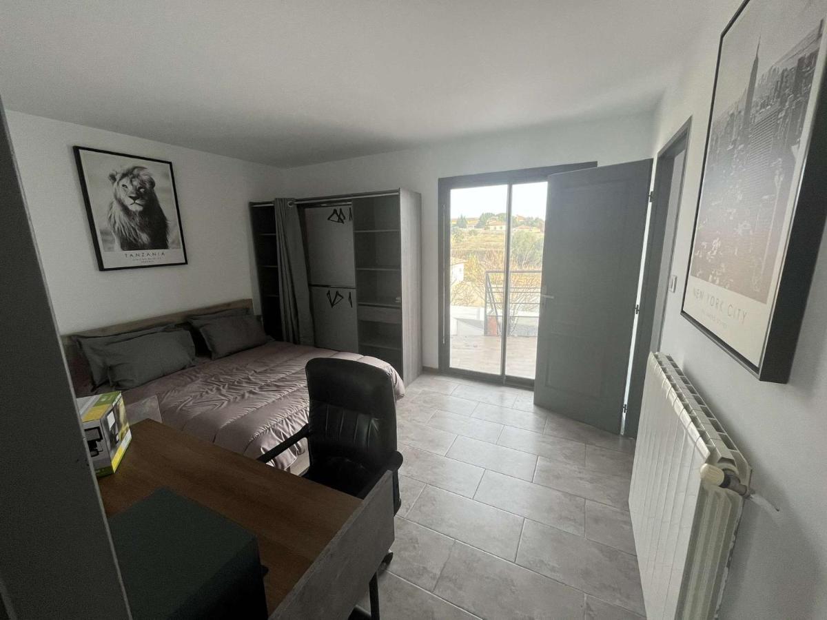Superbe Appartement Avec Piscine Et Spa Privatif Villeneuve-les-Beziers Bagian luar foto