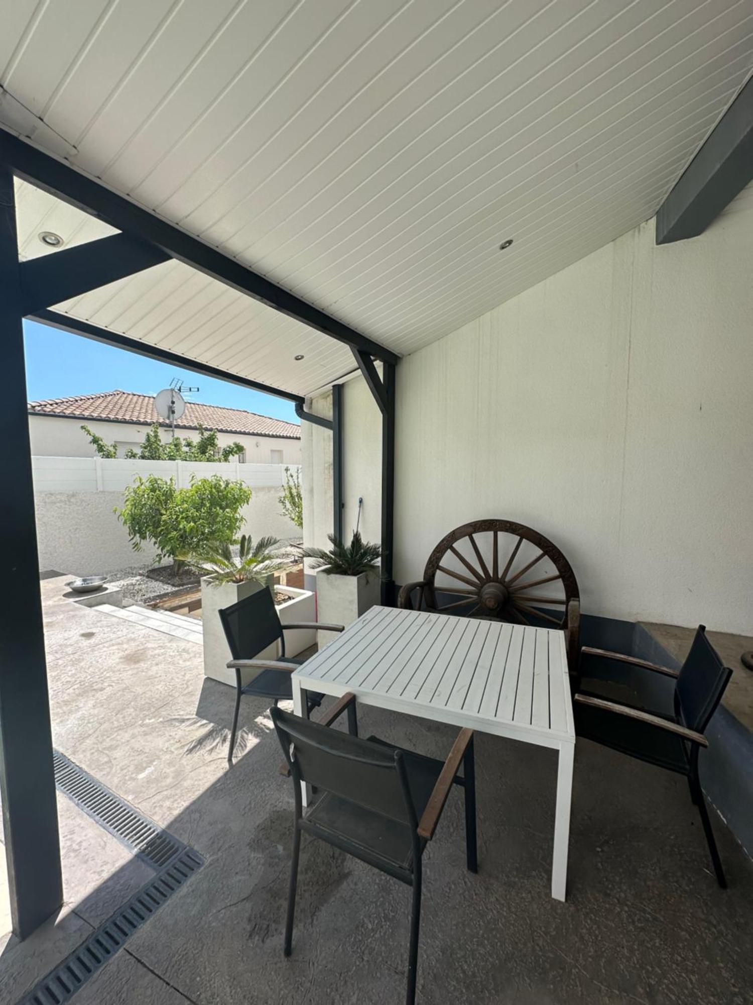 Superbe Appartement Avec Piscine Et Spa Privatif Villeneuve-les-Beziers Bagian luar foto